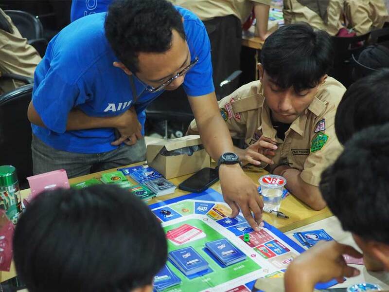 SMAN 14 Jakarta students experienced how financial literacy can be taught in a fun and engaging way